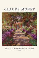 Pathway in Monet's garden at giverny - Claude Monet