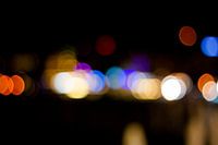 Abstraktes Straßenbild am Abend 4/4