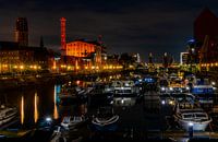 Duisburg inner harbour and Stadtwerke tower