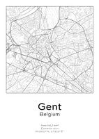 City map - Belgium - Ghent