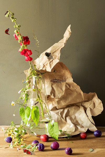 Stilleben 'Stockrose II von Willy Sengers