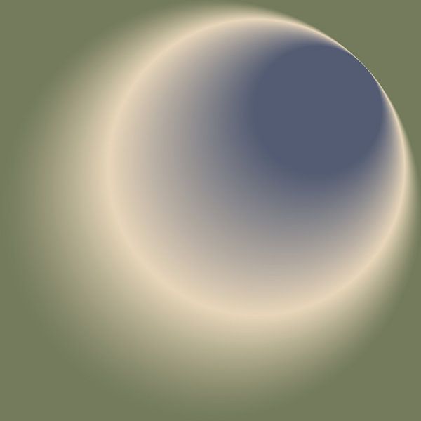 Minimalistischer Farbverlauf im Stil der 70er Jahre von Dina Dankers