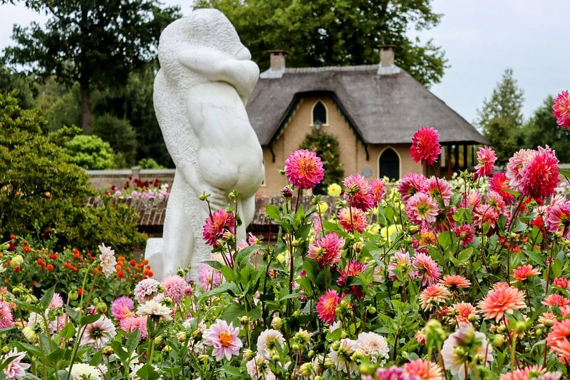 Gemischte Dahlien im Schlosspark Keukenhof von Arie van Vugt