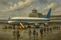 Arrival at Schiphol Airport, 1963