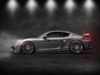 Silberner Porsche GT4