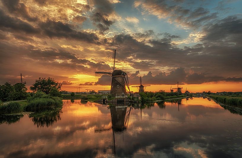 Kinderdijk by Herman van den Berge