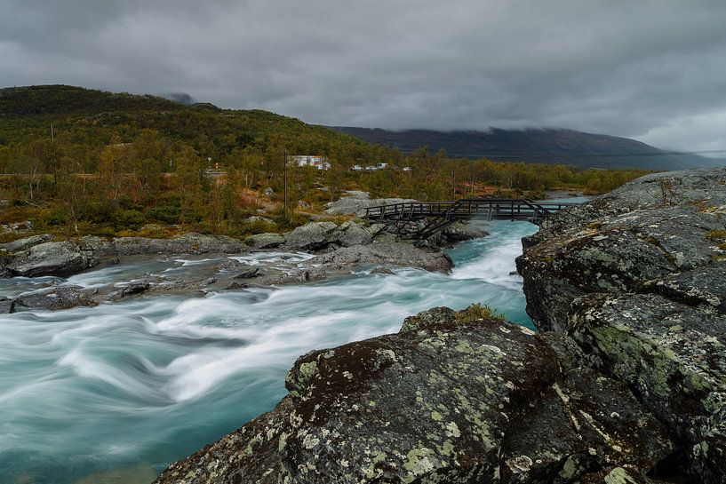 Waterfall at Jotunheimen Norway by Menno Schaefer