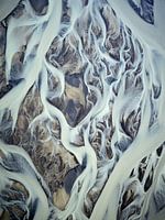 Flussdelta Texturen von Island #3