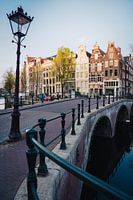 Keizersgracht Amsterdam während der goldenen Stunde