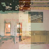 old wall Tivoli Utrecht abstract collage