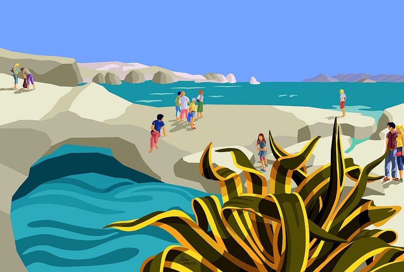 In Sarakiniko auf Milos von Johannes Rohen