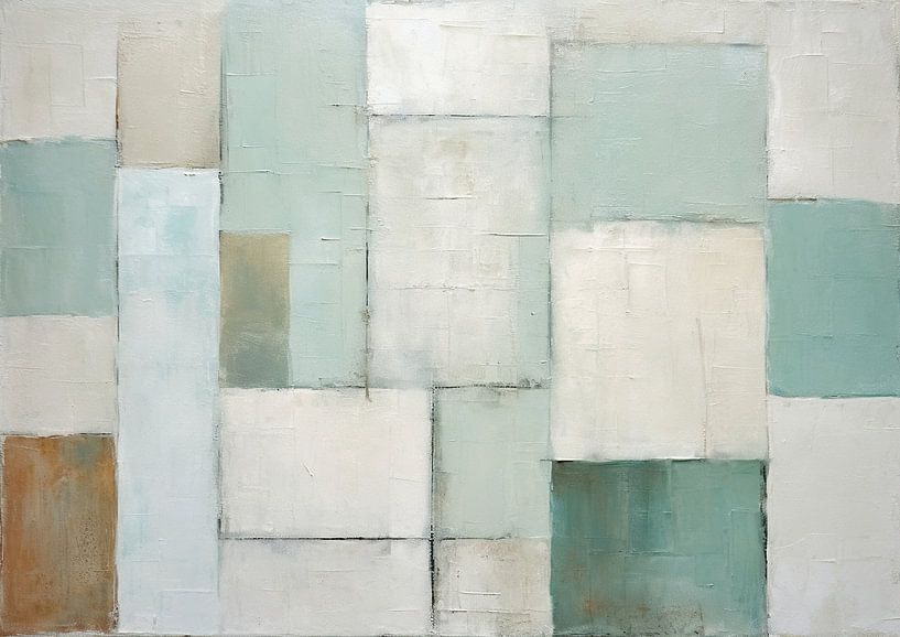 Green Pastel 172.38 by ARTEO Paintings