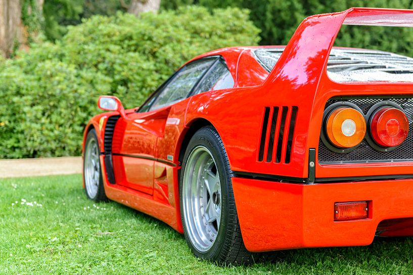 Ferrari F40 supercar of the 1980s at a classic car show by Sjoerd van der Wal Photography