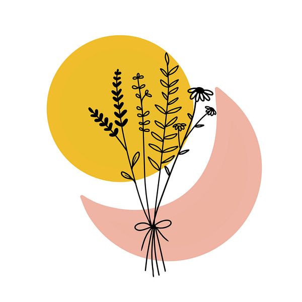 Blumenstrauß abstrakt von Sophia