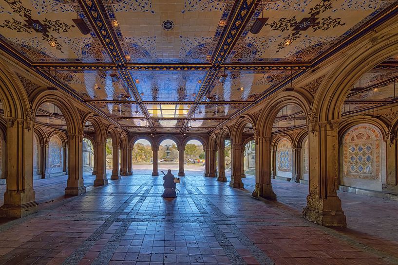 New York  Central Park und Angel of de Waters von Kurt Krause