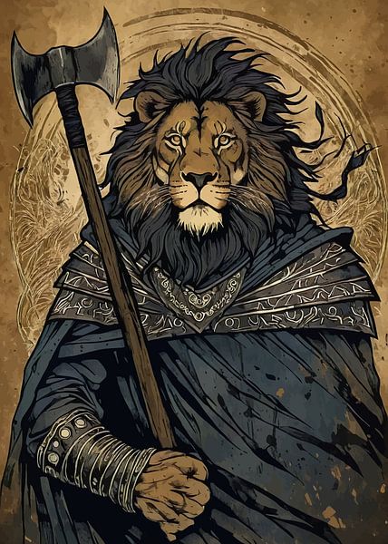 Löwenkrieger mit Axt von MIROKKU