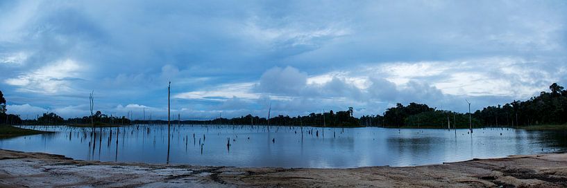 Stone Island mit Sonnenuntergang von Ton de Koning