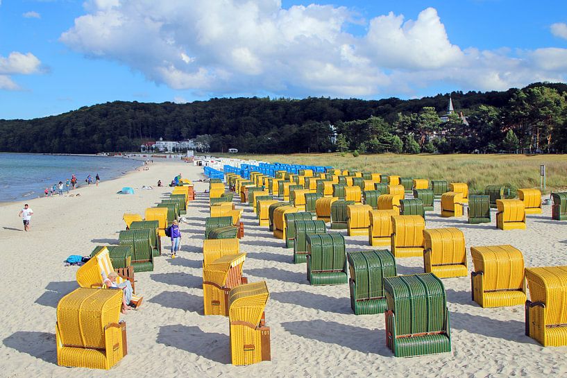 Chaises de plage à la mer Baltique par Roswitha Lorz