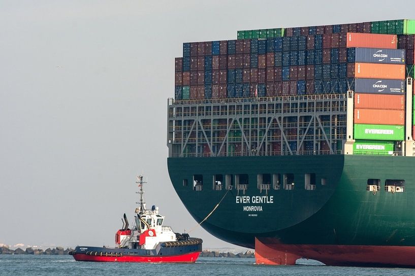 Schlepper im Einsatz im Hafen von Rotterdam. von scheepskijkerhavenfotografie
