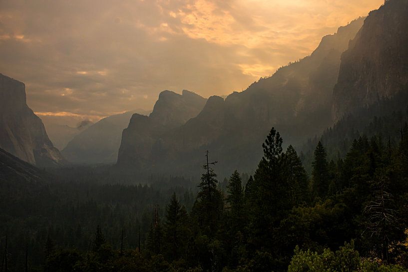 Goldene Stunde im Yosemite-Nationalpark von Linda van Rij