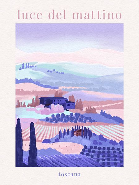 Morgen in der Toskana von Goed Blauw