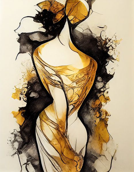 Shapes with gold by Bert Nijholt