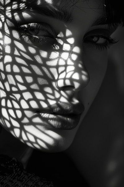 Licht-Portrait einer Frau von Poster Art Shop