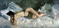 Reclining Nude, George Hendrik Breitner - 1887