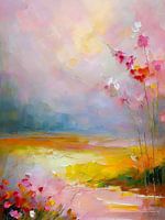 Colourful Bloom, Landscape in Pastel Glow