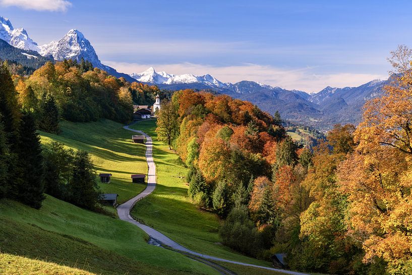 Herbst im Werdenfelser Land, Bayern, Deutschland von Achim Thomae Photography