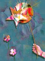 Ballon mit Sonne und Stern