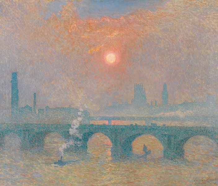 Pont de Waterloo, Londres, Emile Claus par Des maîtres magistraux