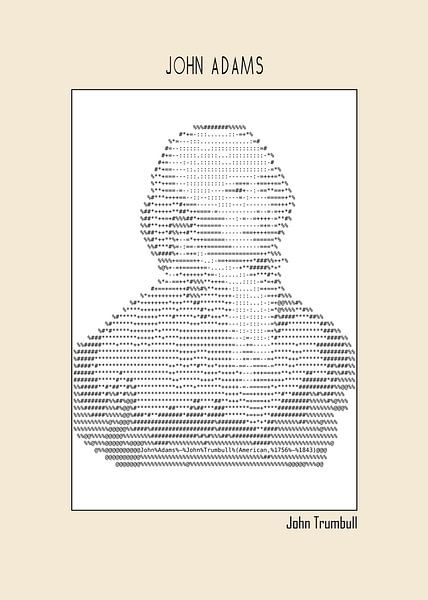 John Adams (Ascii-kunst) van DOA Project