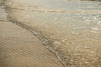 golden glow coastline on ameland -