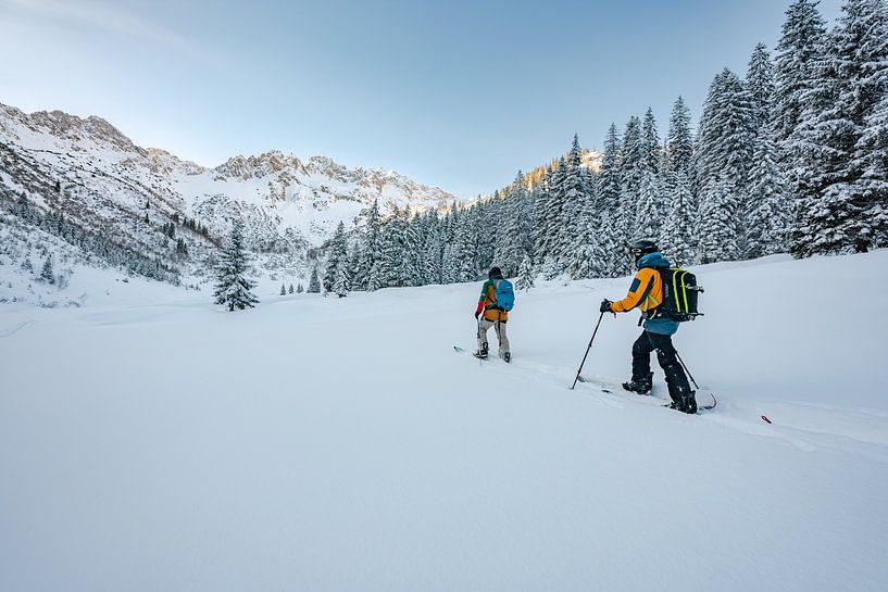 Splitboardtour in den Allgäuer Alpen zum Aufstieg von Leo Schindzielorz