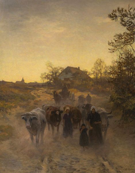 Frühmorgens (Auf dem Weg nach Hause), Willem Bastiaan Tholen und Herman Johannes van der Weele von Meisterhafte Meister