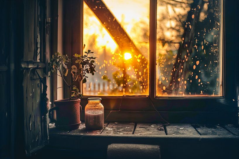 Sichtfenster auf eine schöne Landschaft von Egon Zitter