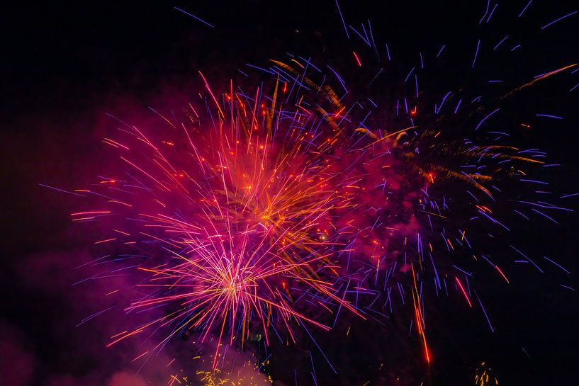 Feuerwerk, Jahreswechsel von Gert Hilbink