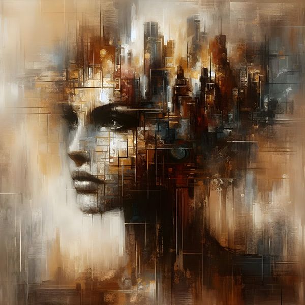 Une fille dans la ville par FoXo Art