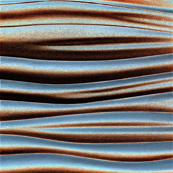 Abstrakte Linien in Blau- und Brauntönen von Maurice Dawson