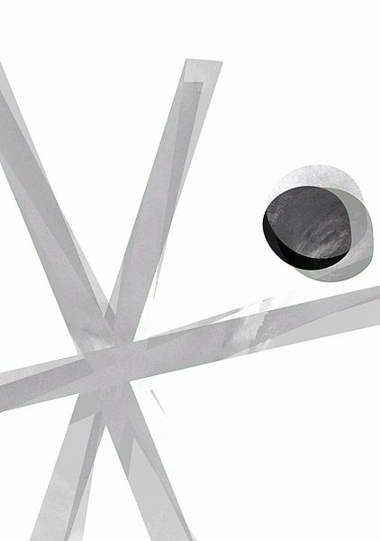 Sterrenkind - Boogschutter Sterrenbeeld Abstract van Mad Dog Art