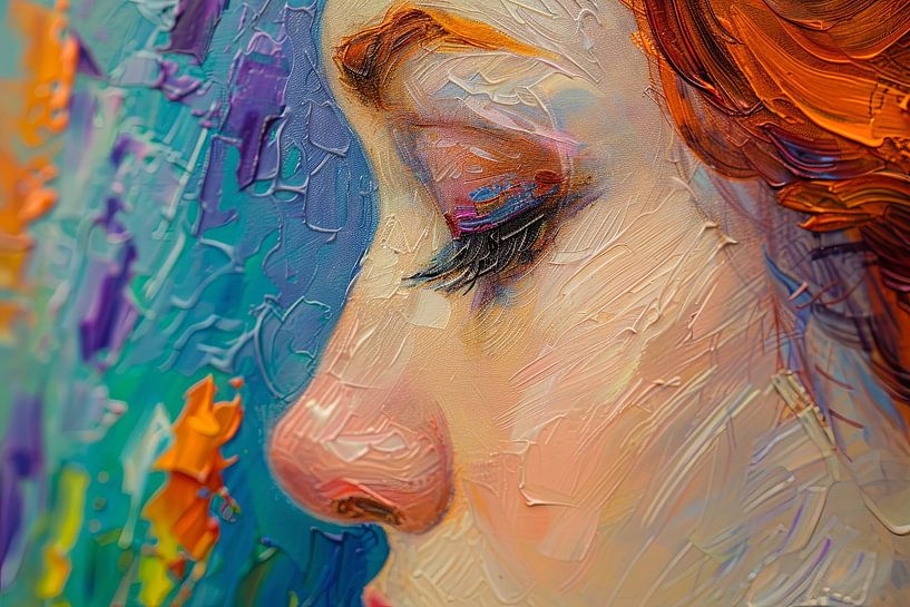 malerisches Bild einer Frau von Egon Zitter