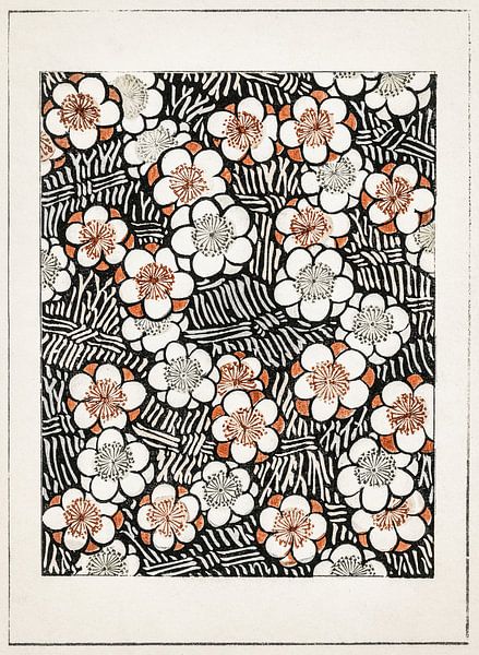Floral pattern, Watanabe Seitei by Masterful Masters