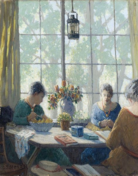 George J. Stengel (1866-1937)-In the Studio by finemasterpiece