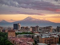 Ararat zonsondergang Jerevan (Armenië)