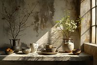 Landelijk stilleven aarde tinten