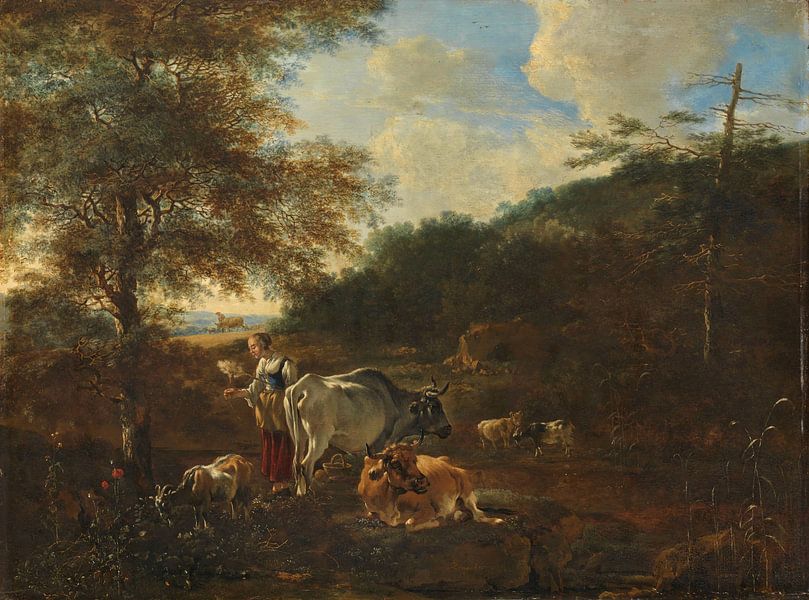Landschap met vee, Adam Pijnacker van Meesterlijcke Meesters
