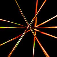 Spirale ; couleurs sur noir