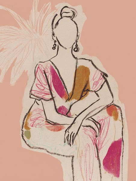 Portrait abstrait moderne par Studio Allee