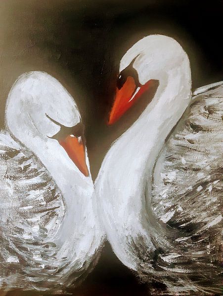 Swans. by Jose Leeuwis